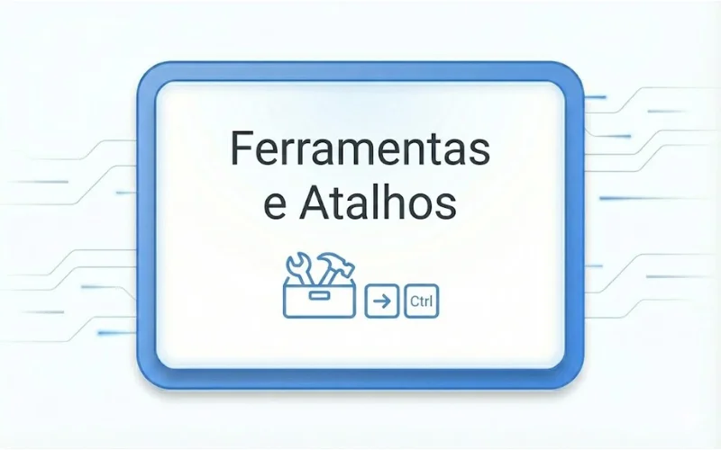 Ferramentas e atalhos